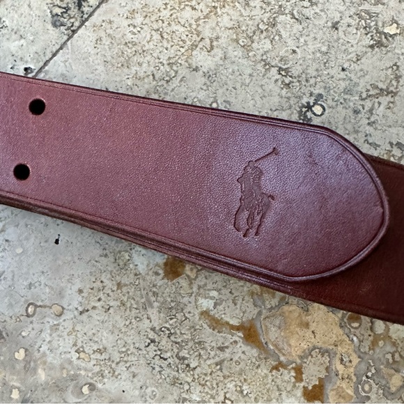 Polo Ralph Lauren Men’s Double Prong Buckle Leather Belt - Picture 4 of 8